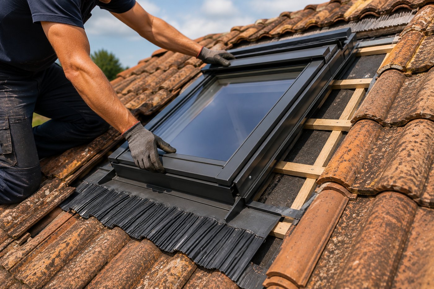 Installation et remplacement de Velux par Carvalho Araujo à Asprières
